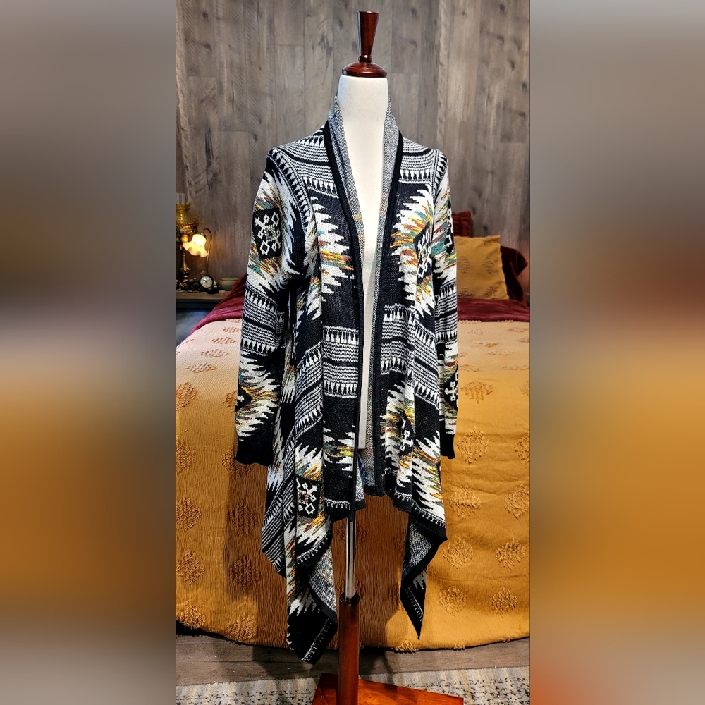 Ruff Hewn Multicolor Tribal Cardigan – Size Small